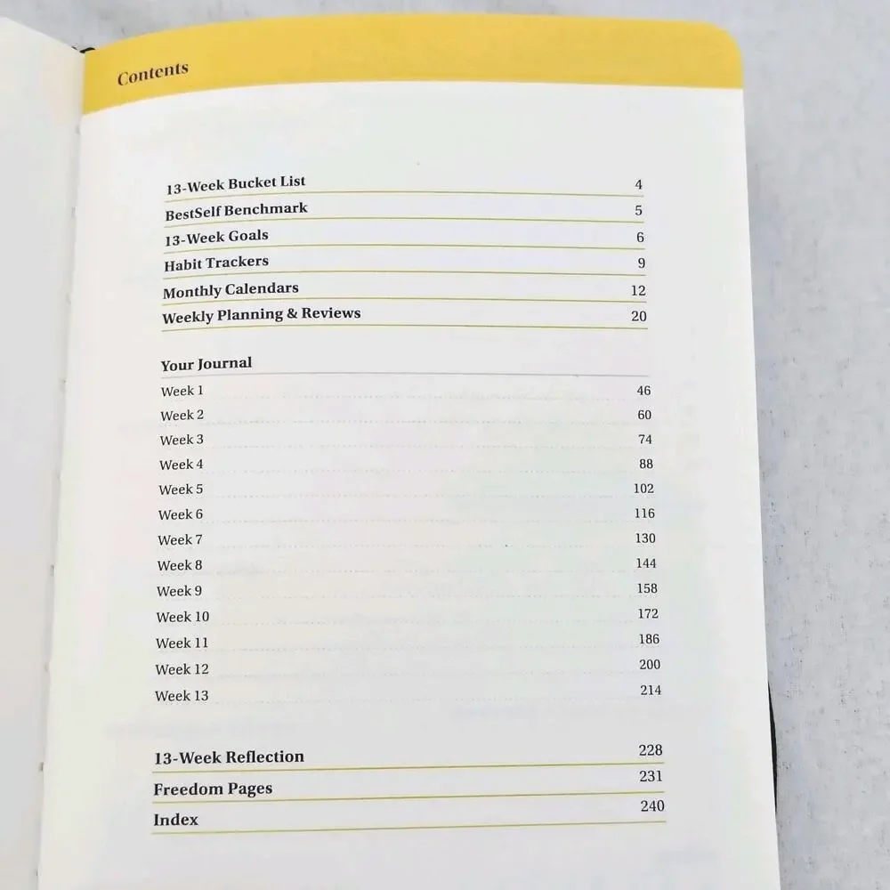 Best Self Journal Daily Planner Book Black 6th Edition Goal Tracker Calendar NEW